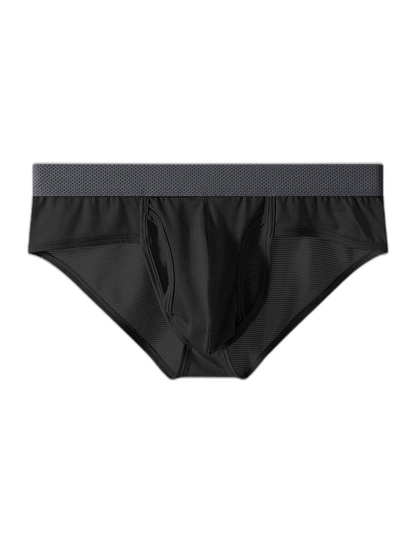 3 Pack Men's Ultra-Soft Breathable Mesh Ice Silk Briefs