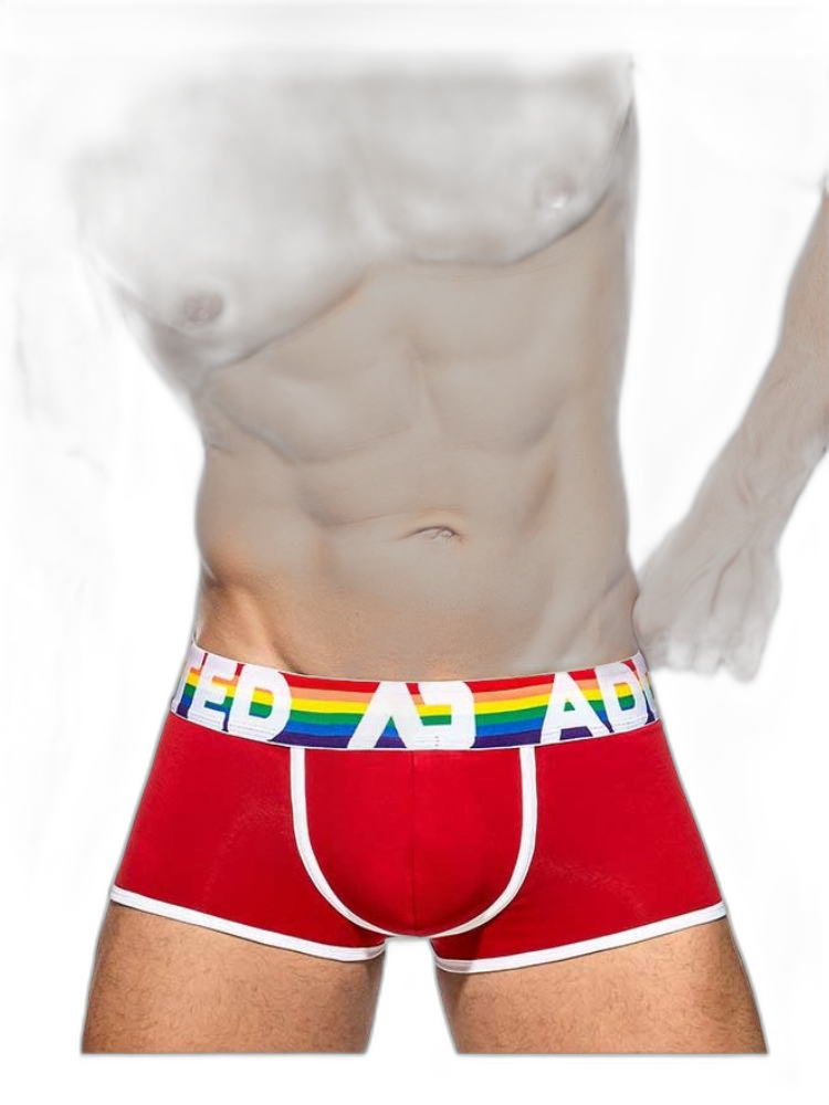 2 Pack Men’s Large Pouch Rainbow Trunks