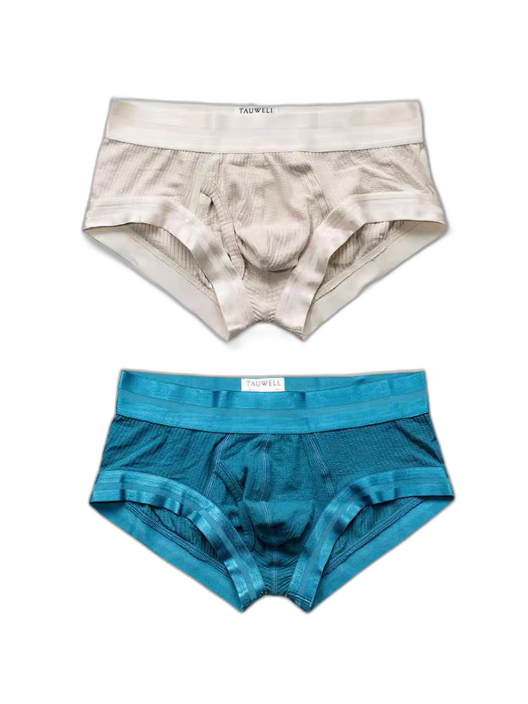 2 Pack Men's Spliced Color Trunks with Functional Fly