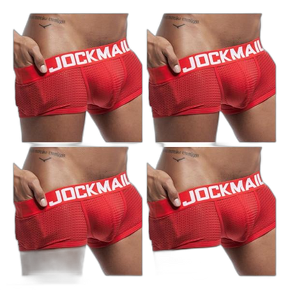 Jockmail Breathable Mesh Boxers (4 Pack)