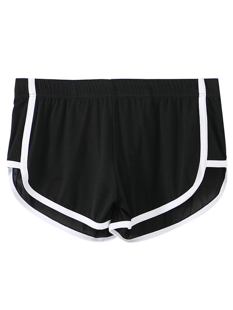 Men's Mesh Ice Silk Breathable Striped Trunks