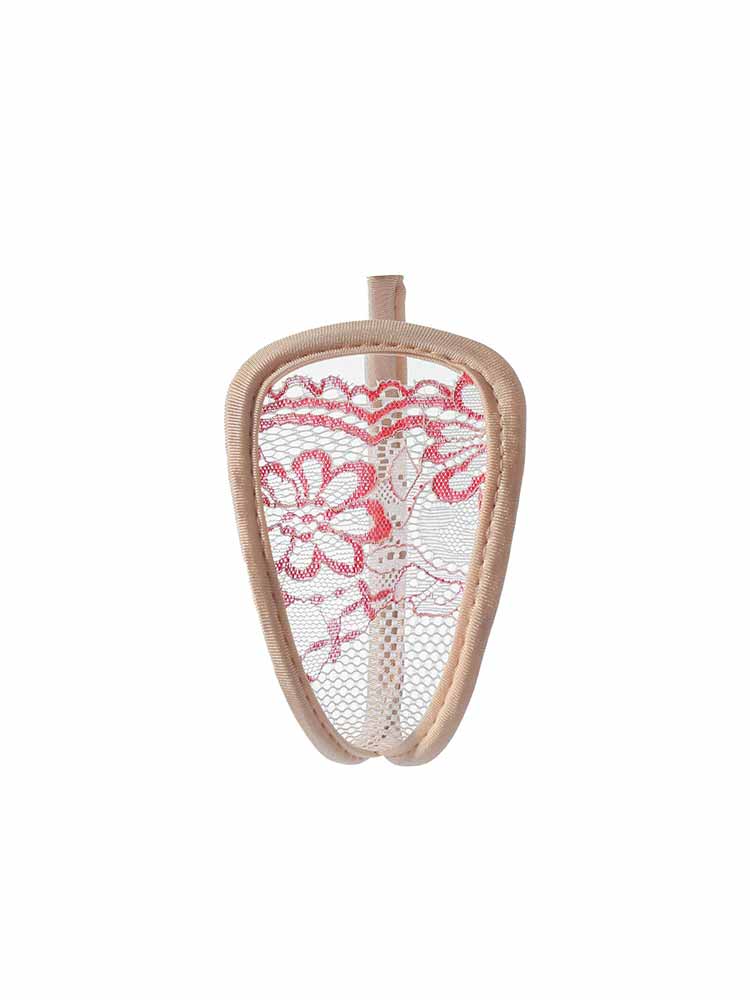 Sexy Floral Cutout Invisible C-Shaped Thong