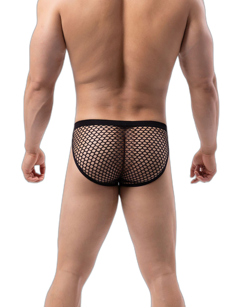 2 Pack Men's Low-Rise Mesh Breathable Bikini