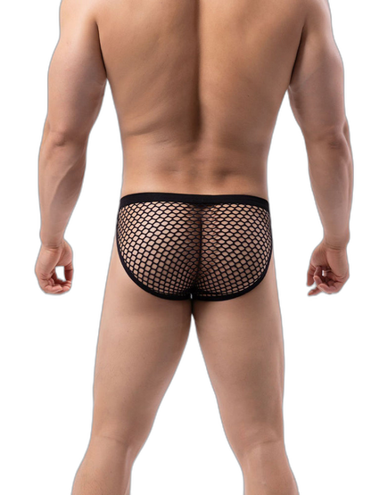 2 Pack Men's Low-Rise Mesh Breathable Bikini