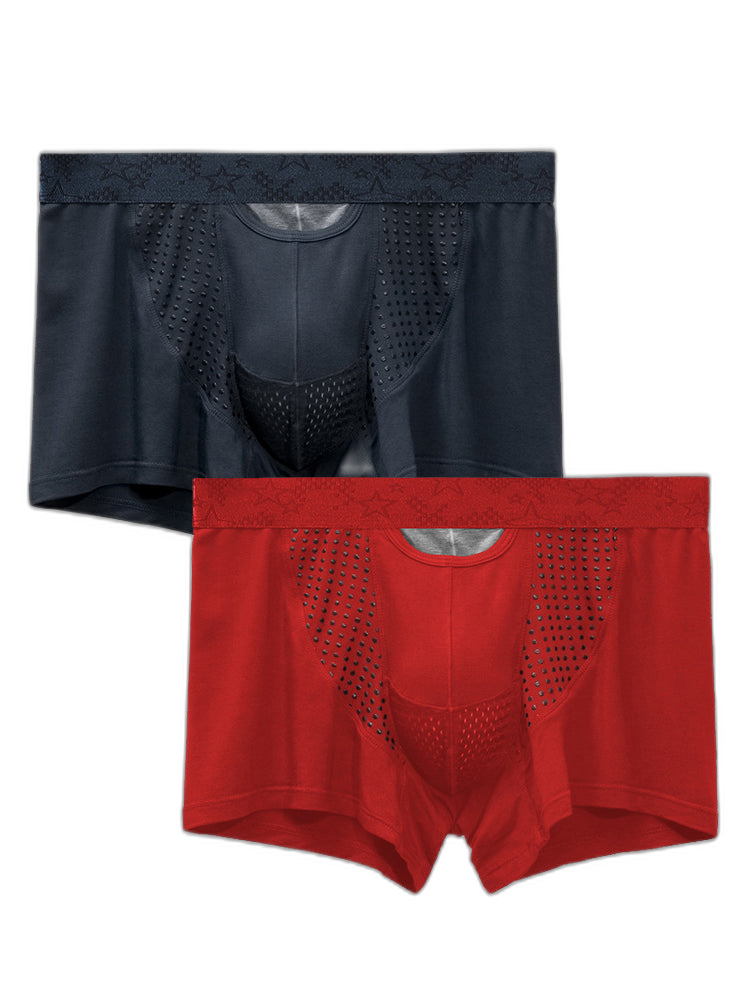 Men's Modal Dual Separate Pouch Trunks