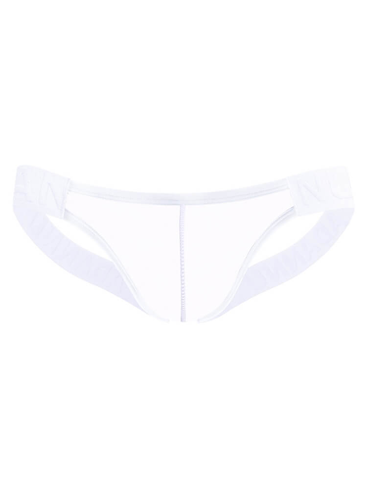 Men's Sexy Letter Belt Transparent Jockstrap