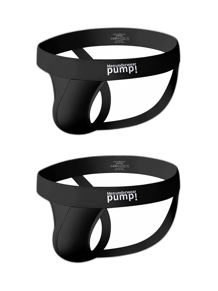 2 Pack Men's Sexy Thin Breathable Hip-Lifting Jockstrap