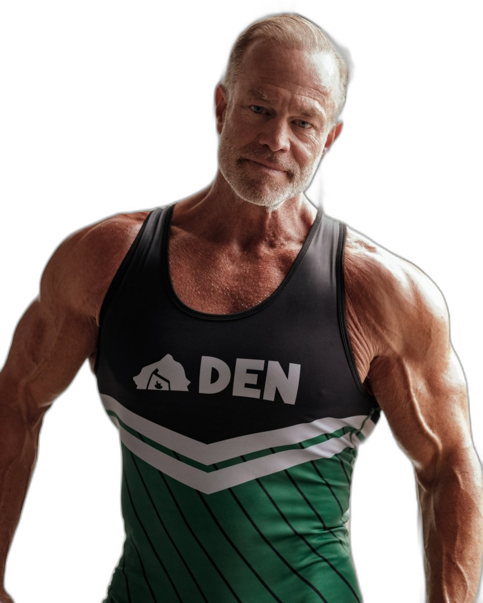 DEN Wrestling Singlet - Collegiate Green