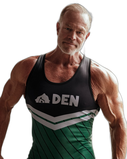 DEN Wrestling Singlet - Collegiate Green