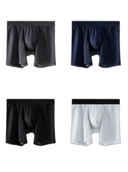 3 Pack Breathable Antibacterial Mesh Boxers Briefs