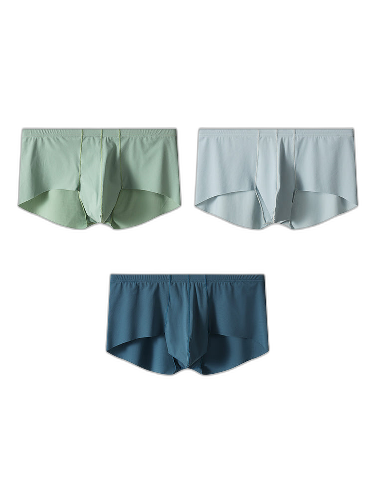3 Pack Men's Cooling Seamless Trunks
