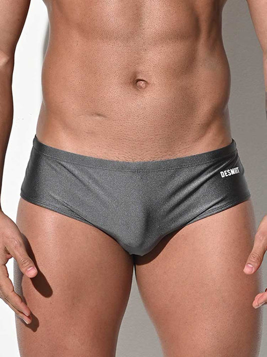 Men's Sexy Low Rise Solid Color Swim Briefs