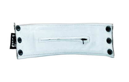 ruff GEAR Double Tone Leather Wrist Strap Wallet White Black