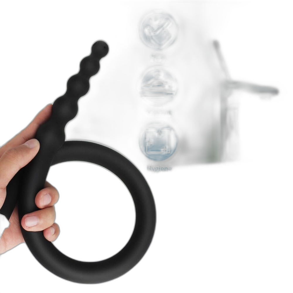 Beaded Anal Shower Wand - Enema Kit - 360° Deep Rinse