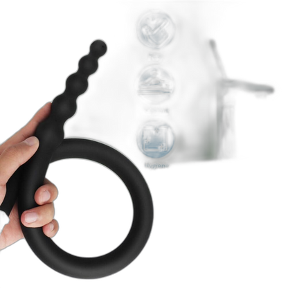 Beaded Anal Shower Wand - Enema Kit - 360° Deep Rinse