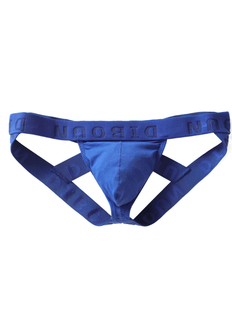Cotton U Bulge Pouch Double Jockstrap
