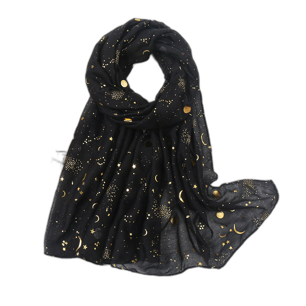 Star & Moon Pashmina Scarf