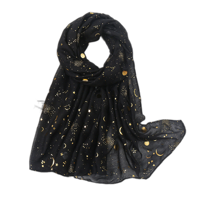 Star & Moon Pashmina Scarf