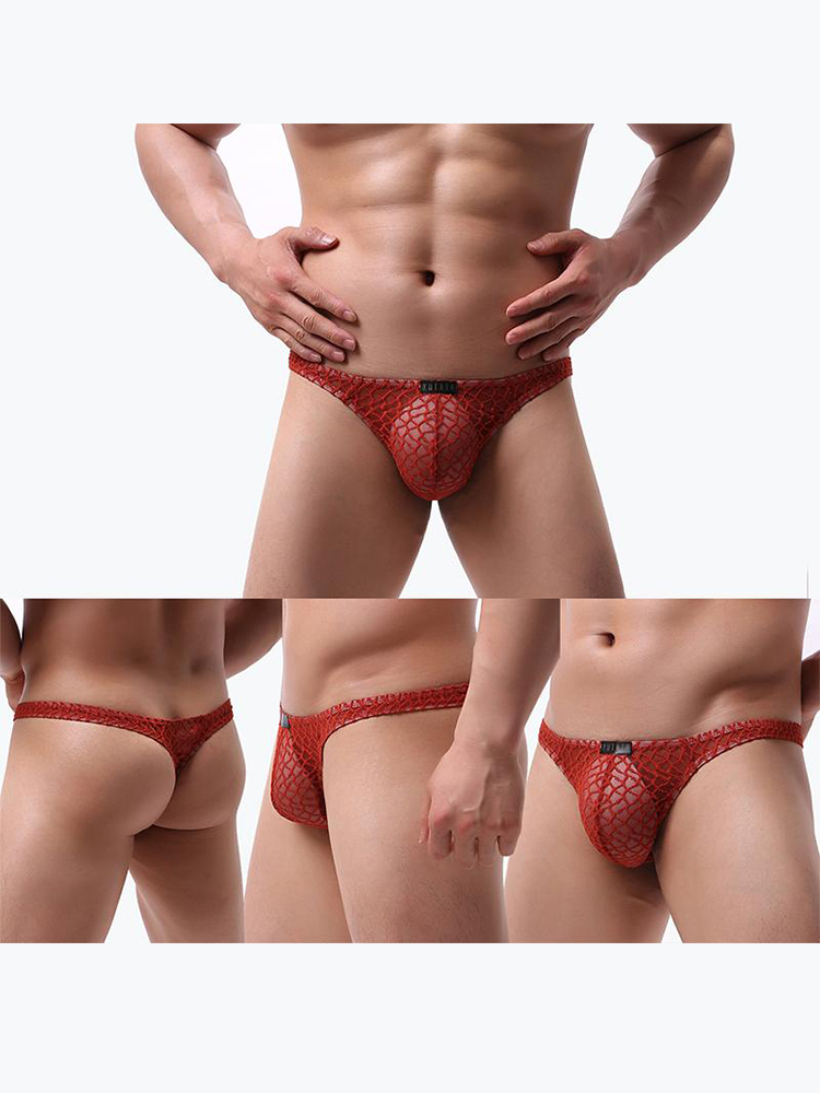 Men's Breathable Mesh Thongs