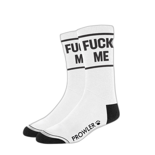 Prowler RED Fuck Me Socks White Black