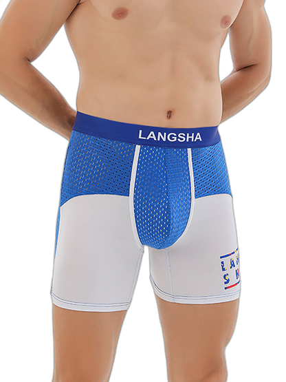 Men's Anti-Chafing Sports Boxer Briefs with Spacious Pouch
