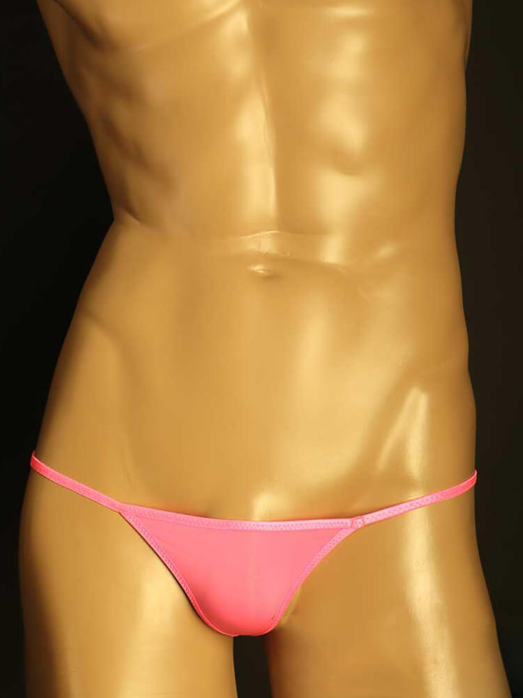 Men's Solid Color Sexy Low Waist String Thong