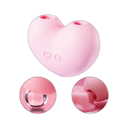 Heart - Clitoral Vibrator - Tongue Vibrator - Sucking, Licking & Vibrating Pleasure
