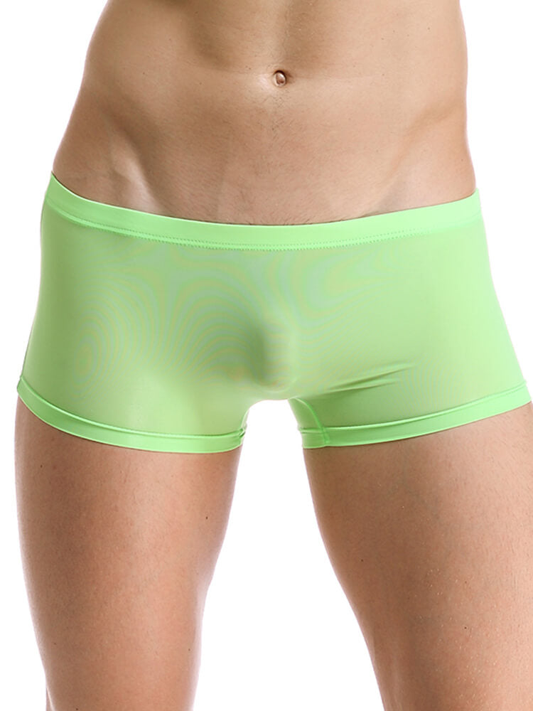 Men's Low-Rise Solid Color Traceless Trunks