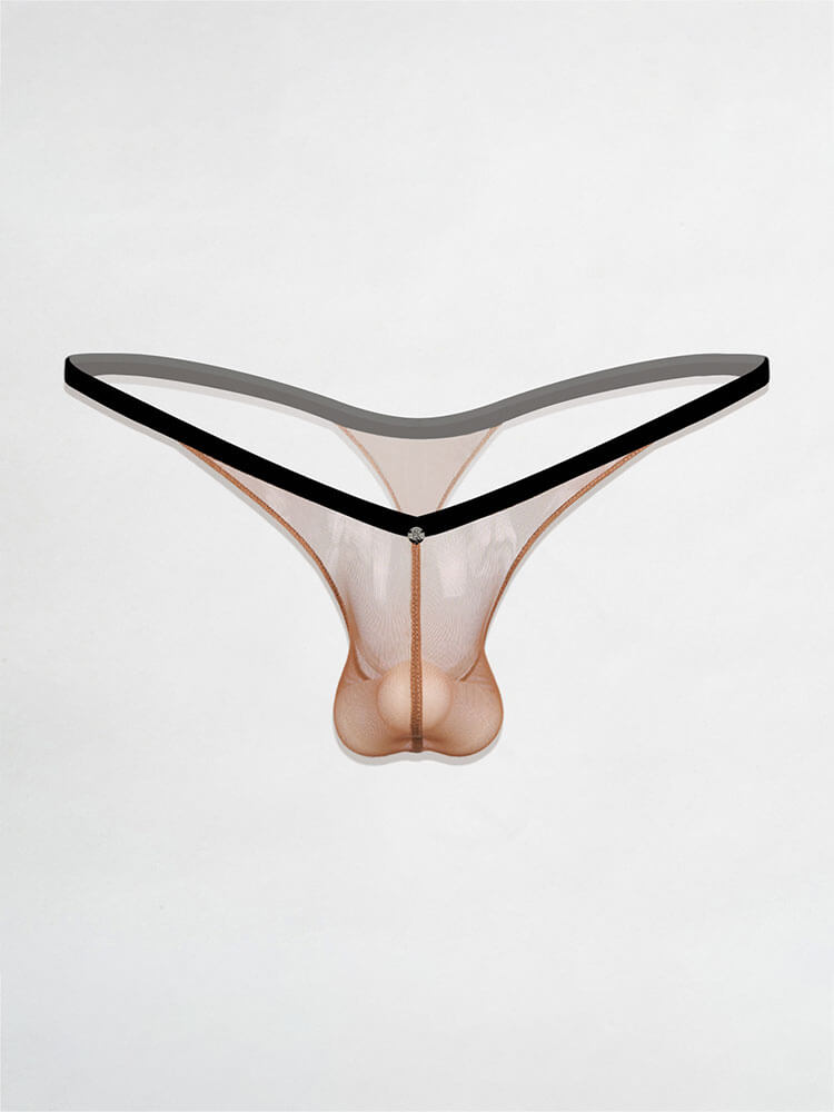 Men's Sexy Deep-V Low-Rise Athletic Thong