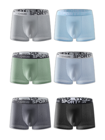 6 Pack Men’s Contour Pouch Mesh Trunks