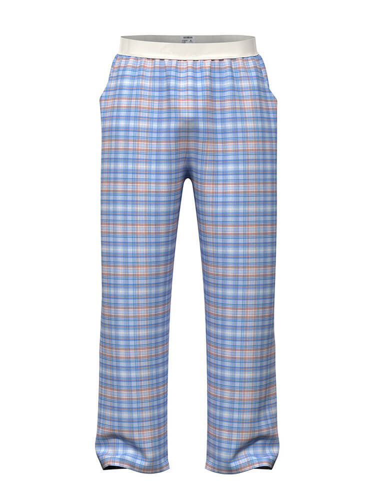 Men's Stylish Striped Plaid Casual Lounge Pants