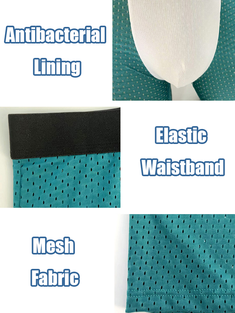 3 Pack Men’s Anti-chafing Mesh Long Boxer Briefs