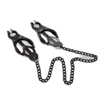 ruff GEAR Metal Nipple Clover Clamps Black