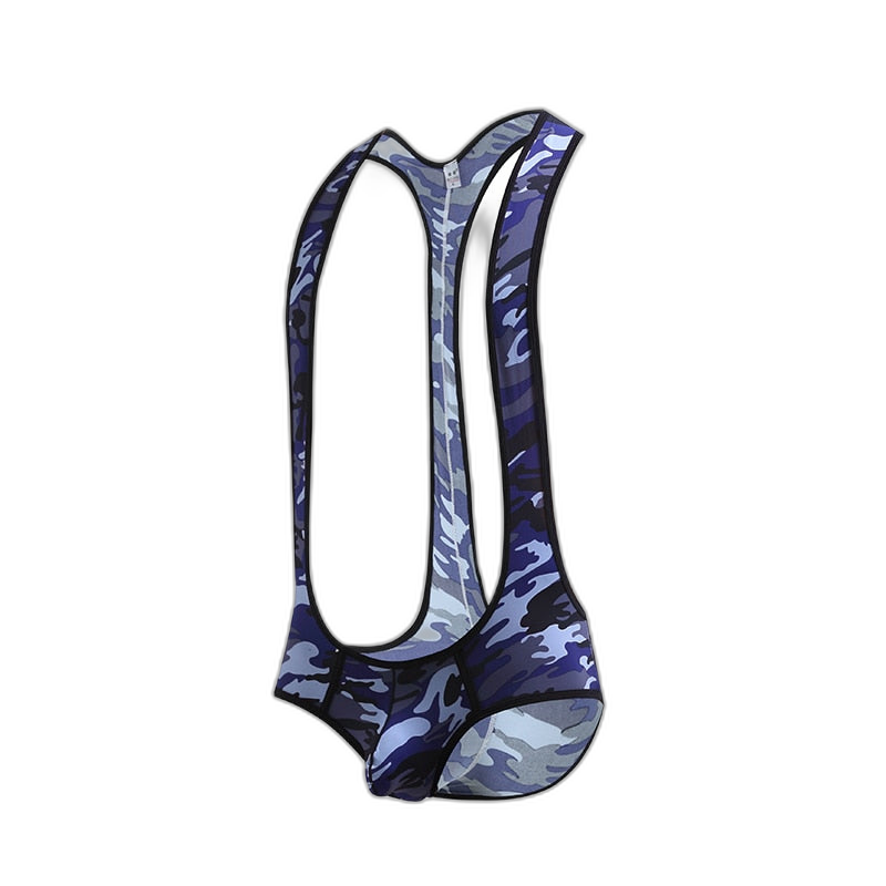Kinky Camo Wrestling Jockstrap Bodysuit