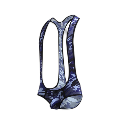 Kinky Camo Wrestling Jockstrap Bodysuit