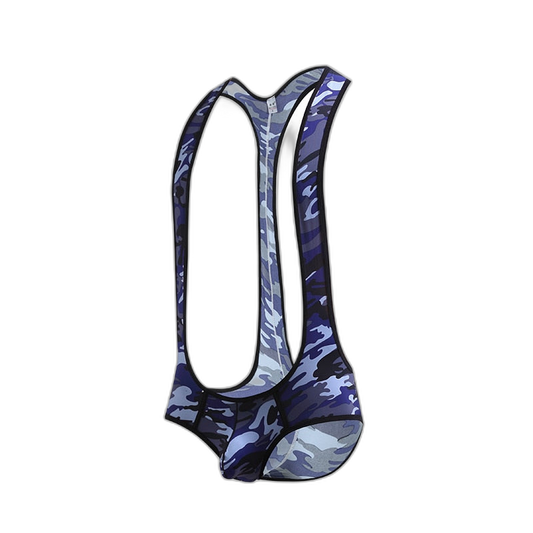 Kinky Camo Wrestling Jockstrap Bodysuit