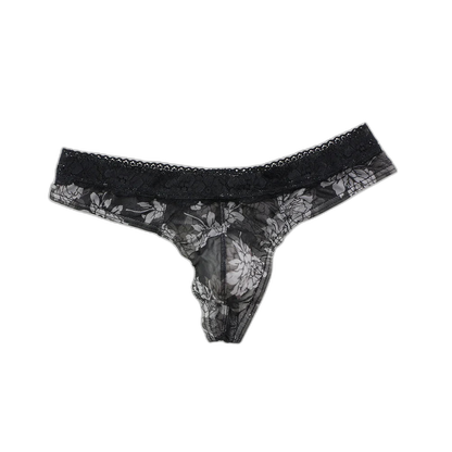 Floral Fantasy Lace Men's Thong