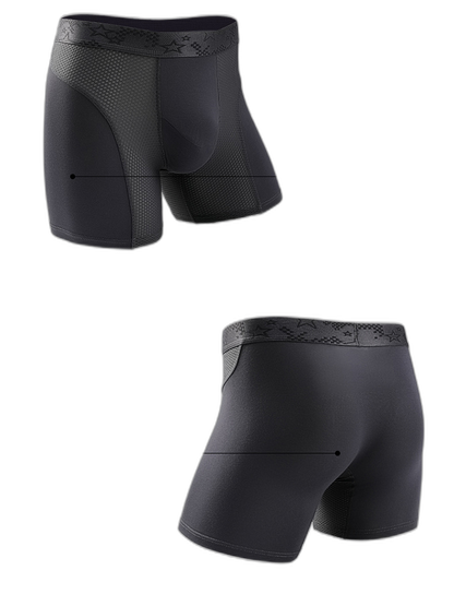3 Pack Breathable Antibacterial Mesh Boxers Briefs