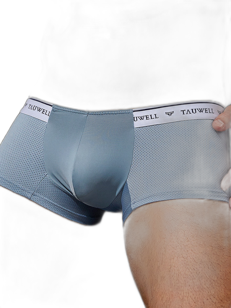 2 Pack Men's Sexy Comfortable Breathable Solid Color Trunks