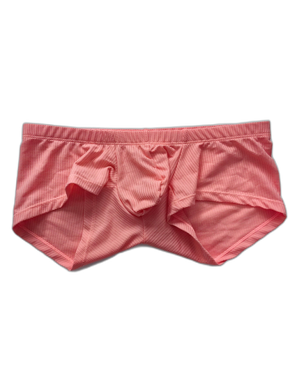 2 Pack Men's Sexy Short Legs Trunks With Large Pouch