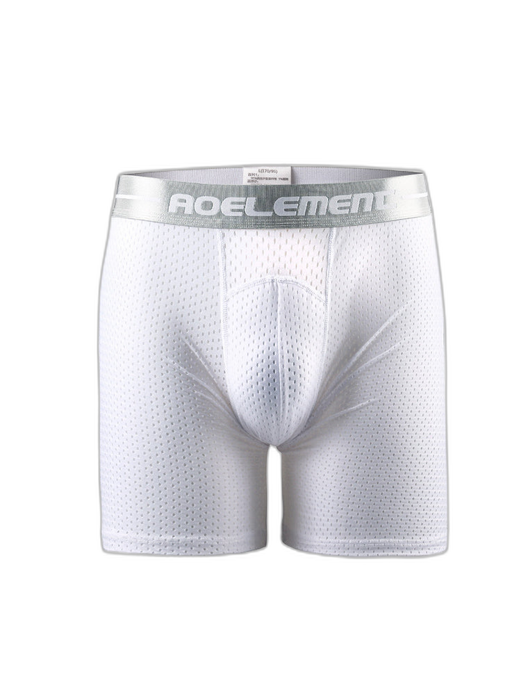 2 Pack Mesh Ice Silk Moisture Wicking Sport Boxer Underwear