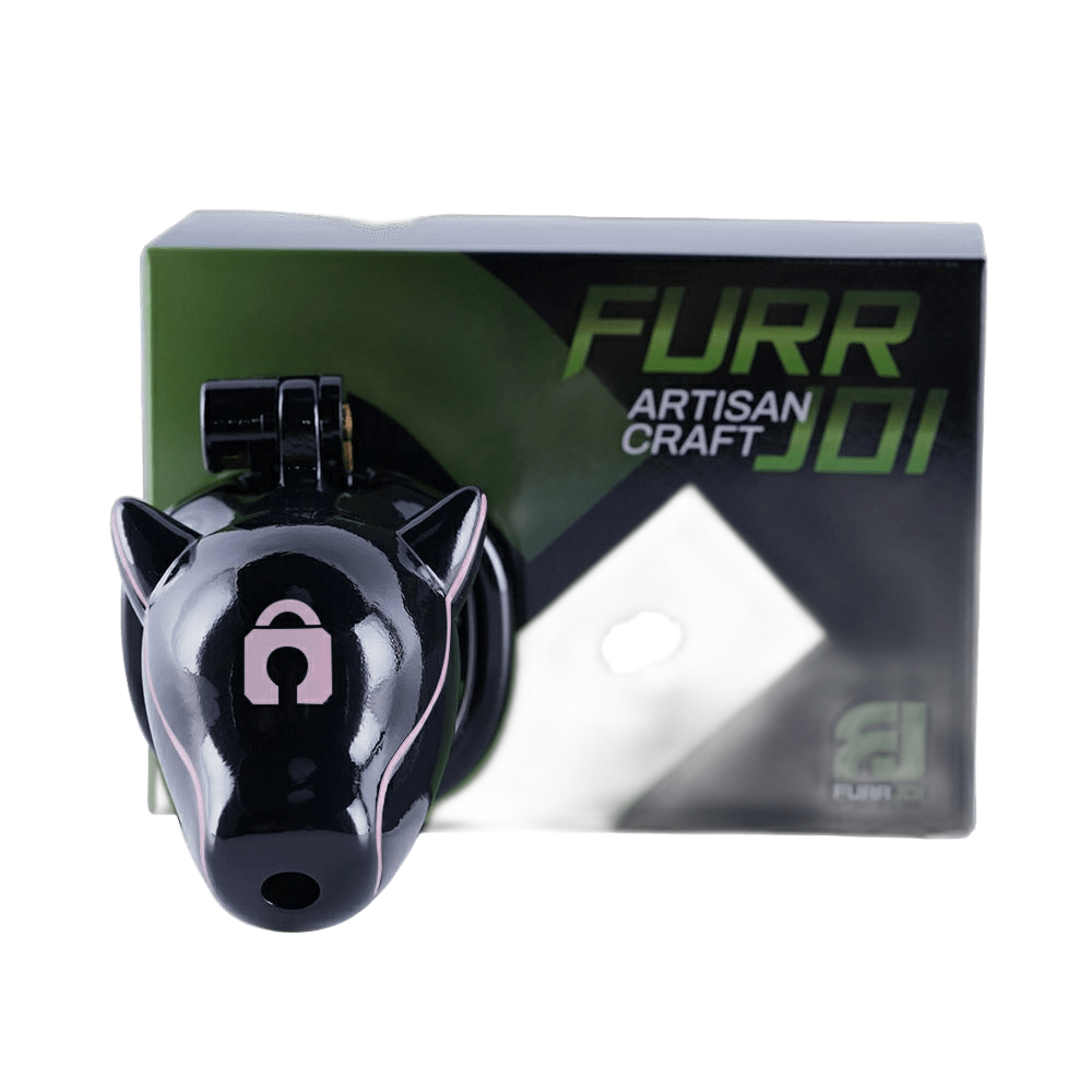 Furjoi Drone Hood Chastity Cage Pink