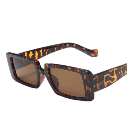 Retro Rectangle Frame Sunglasses
