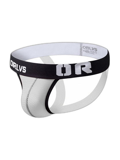 3 Pack Men's U-Pouch Striped Sexy Jockstraps