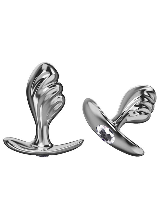 Rhinestone Wave-Shaped Anchor Anal Plug