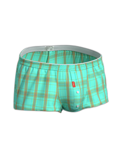 2 Pack Men's Supportive Large Pouch Odor-Resistant Antibacterial Seamless Boxer Shorts