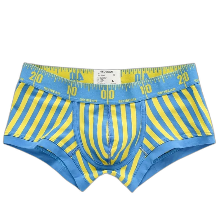 SEOBEAN Measure Up Cotton Boxer Briefs