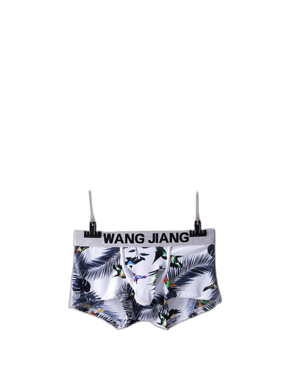 3 Pack Men's Ice Silk Trunks with Separated Pouch Design