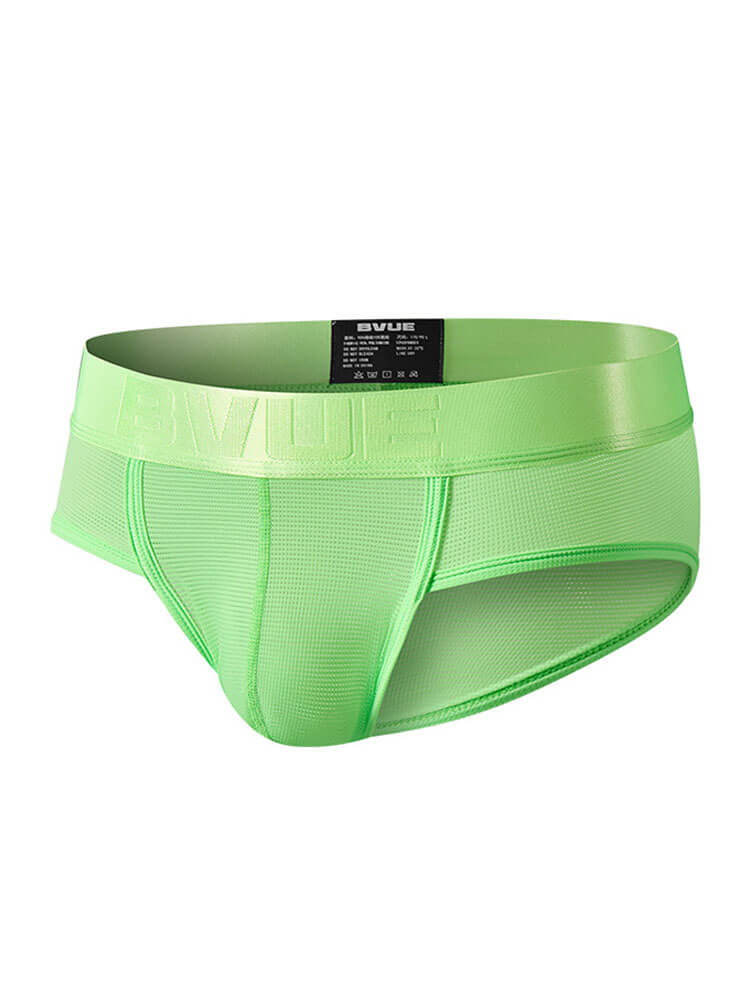 Men's Sexy Low-Rise U-Convex Mesh Briefs