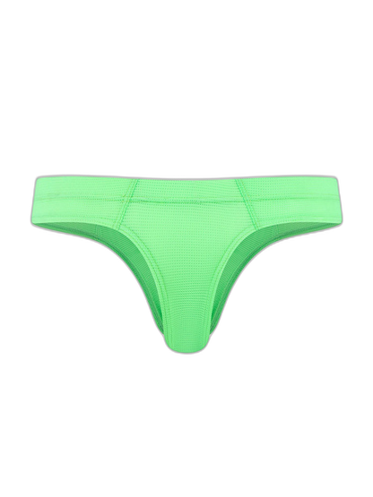 Men's Simple Breathable Mesh Pouch Thong & Strings